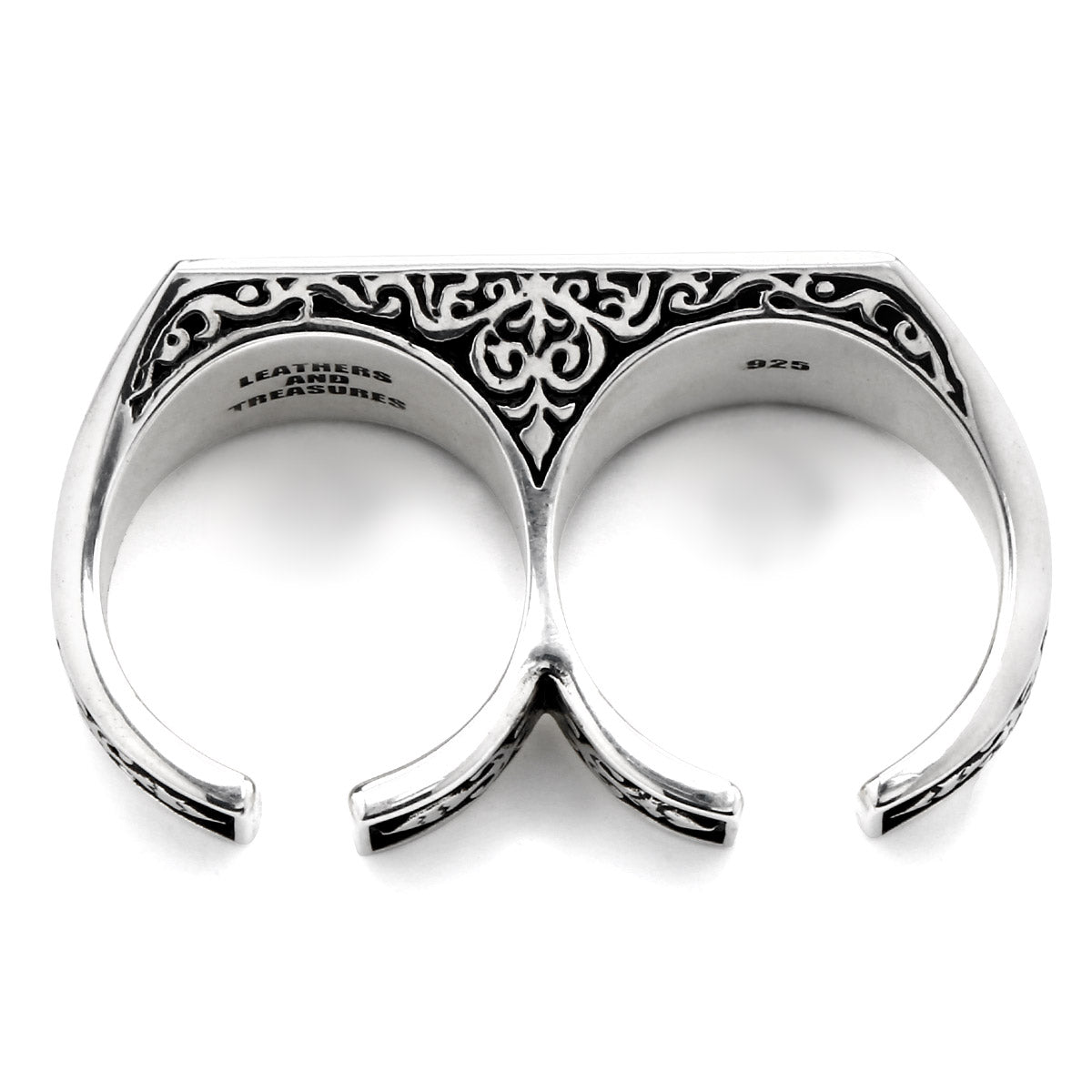 Ring : 2 Finger w/Plain Plate