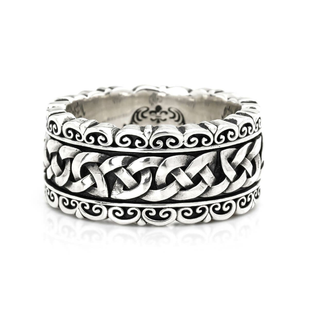 Ring : Revolving Filigree w/Celtic Ropeedge Belt