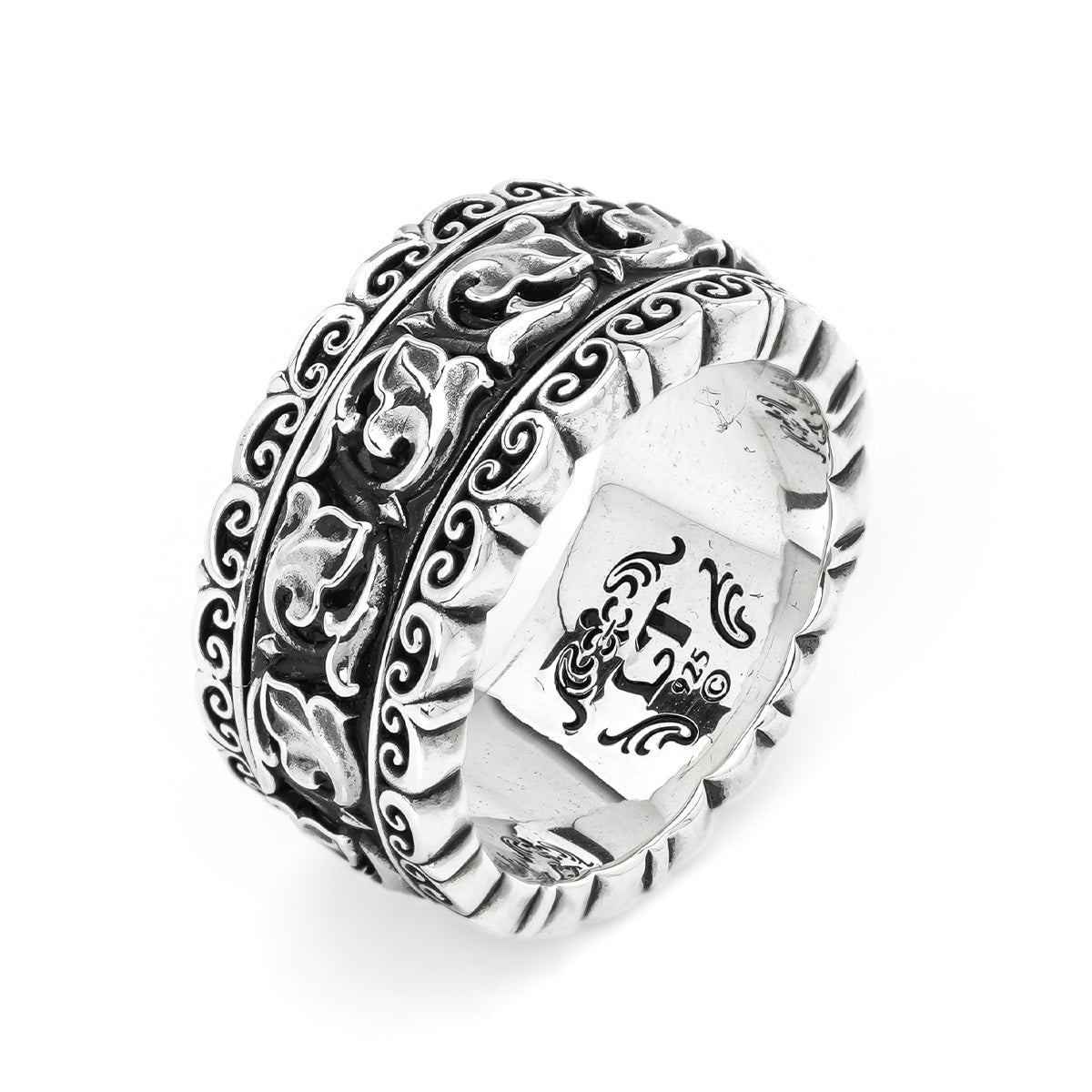 Ring : Revolving Filigree w/Classic Floral Belt