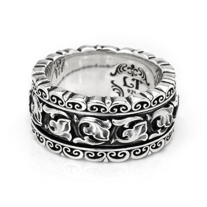 Ring : Revolving Filigree w/Classic Floral Belt