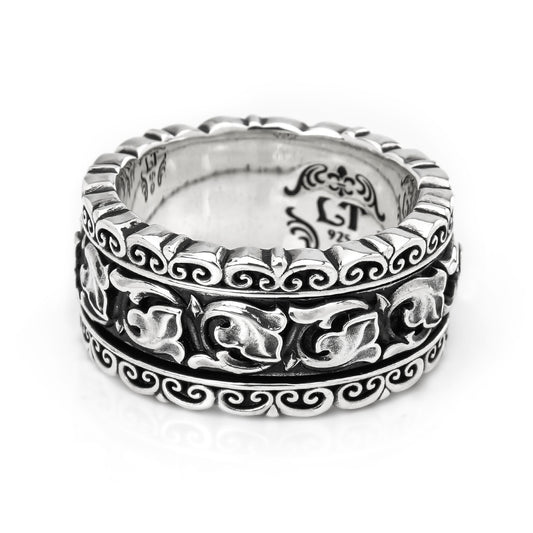 Ring : Revolving Filigree w/Classic Floral Belt