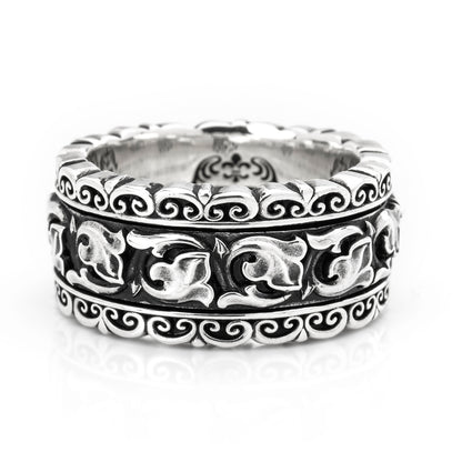 Ring : Revolving Filigree w/Classic Floral Belt