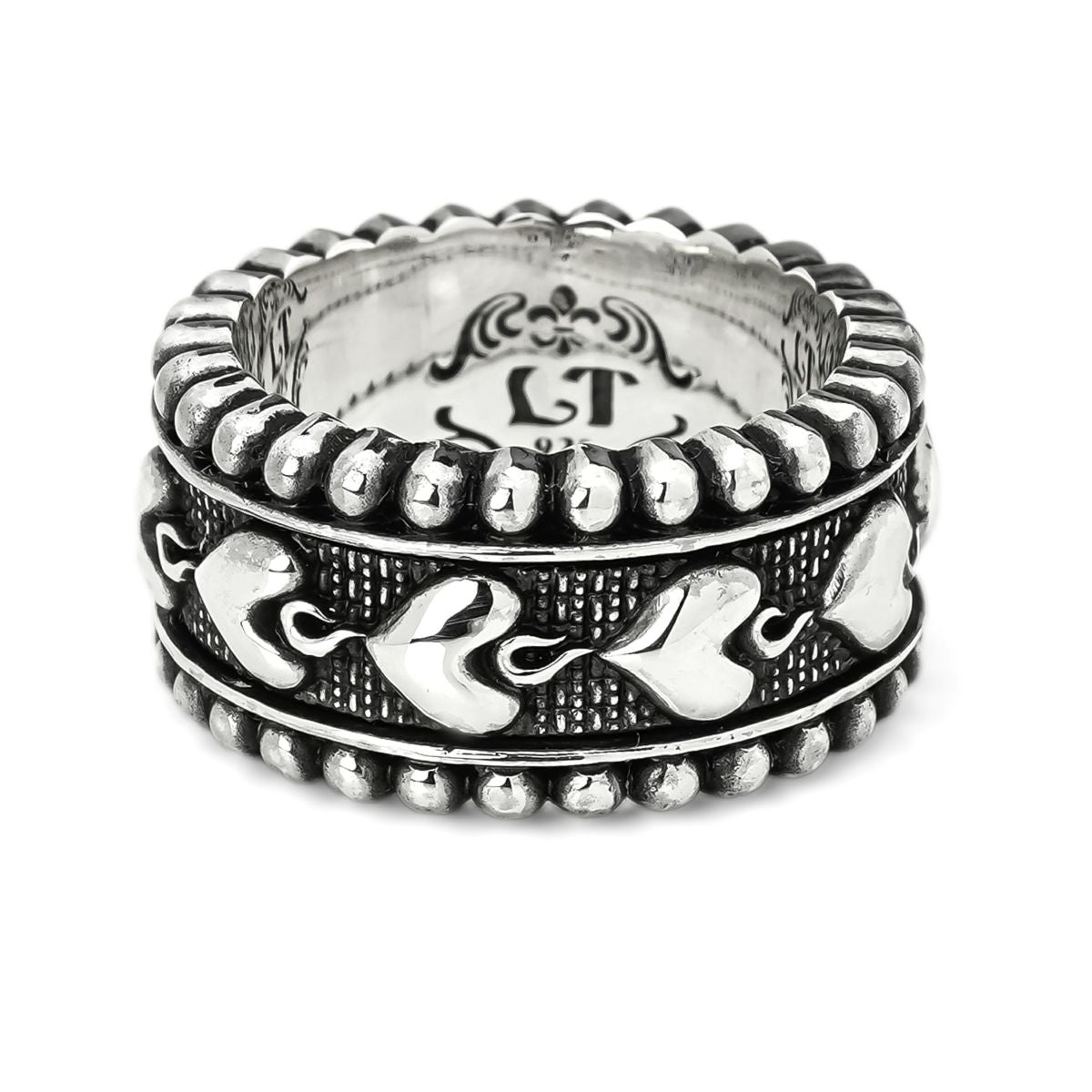 Ring : Beaded Edge w/Sacred Heart Belt