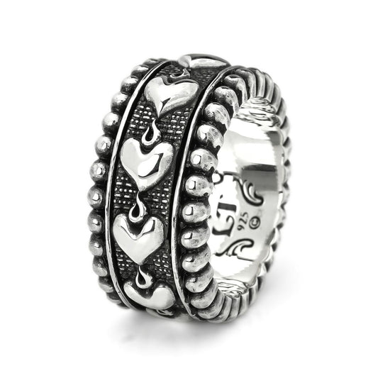 Ring : Beaded Edge w/Sacred Heart Belt