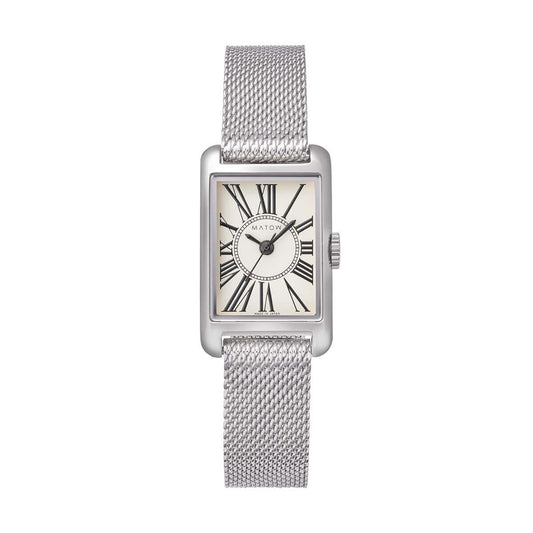 Tsuki Oboroduki Square Silver Mesh Circle Roman