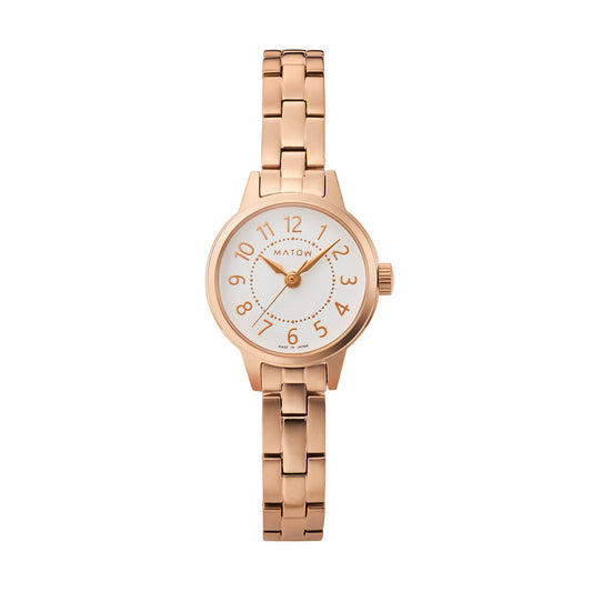 Tsuki Seigetsu Round Rose Gold White
