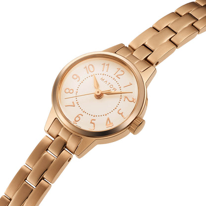 Tsuki Seigetsu Round Rose Gold White