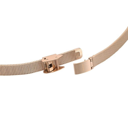 Seigetsu Round Rose Gold White Mesh