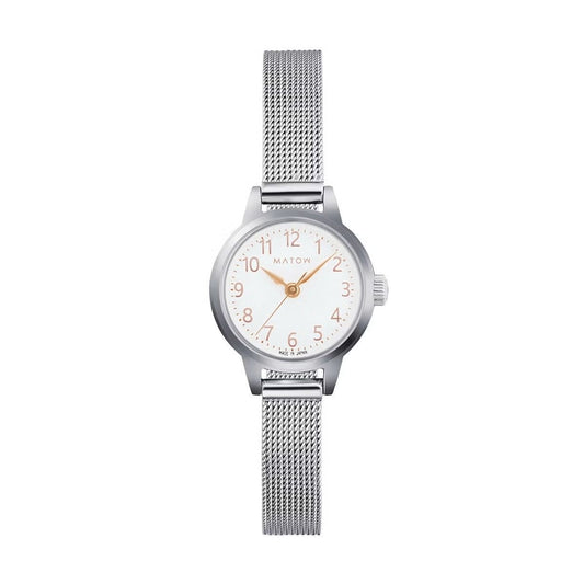 Seigetsu Round Silver White Mesh