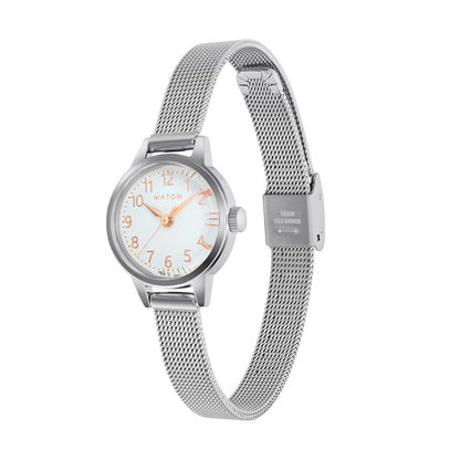 Seigetsu Round Silver White Mesh