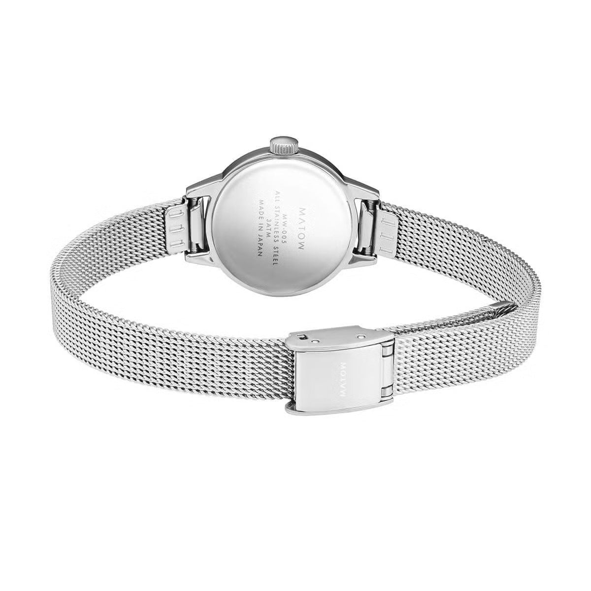 Seigetsu Round Silver White Mesh