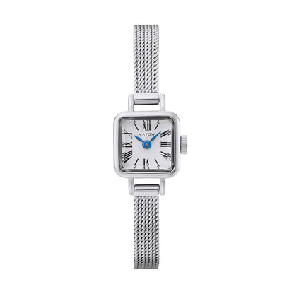 Tsuki Tangetsu Mini Square Silver White Mesh