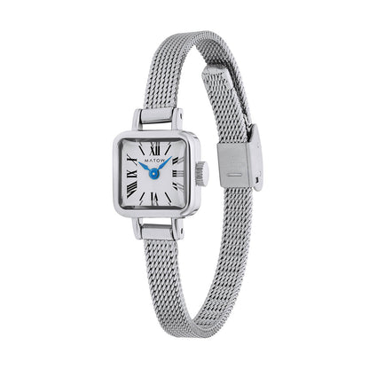 Tsuki Tangetsu Mini Square Silver White Mesh