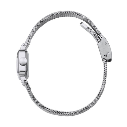 Tsuki Tangetsu Mini Square Silver White Mesh