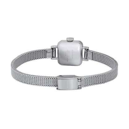 Tsuki Tangetsu Mini Square Silver White Mesh