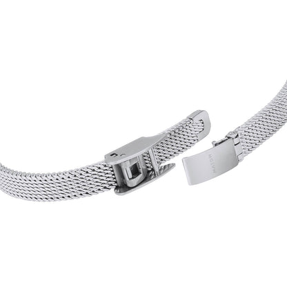 Tsuki Tangetsu Mini Square Silver White Mesh