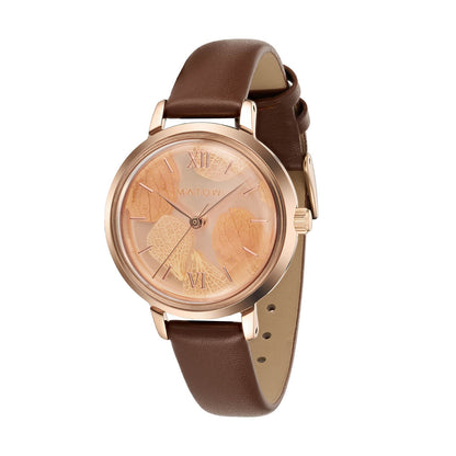 Shiki Bouquet momiji Rosegold Brownleather
